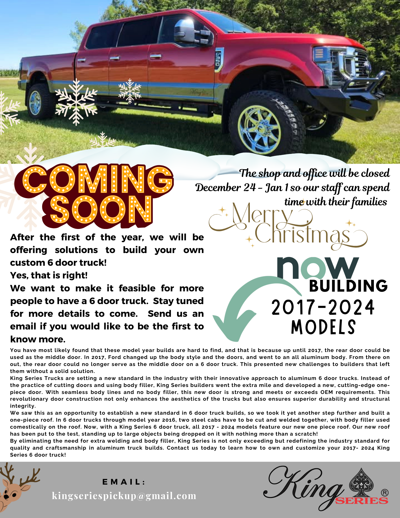King Series December 2024 Newsletter