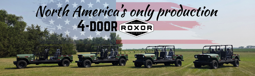 North America exclusive production of the King Series 4-Door Diesel ROXOR for industrial, ranch, recreational, and commercial application
