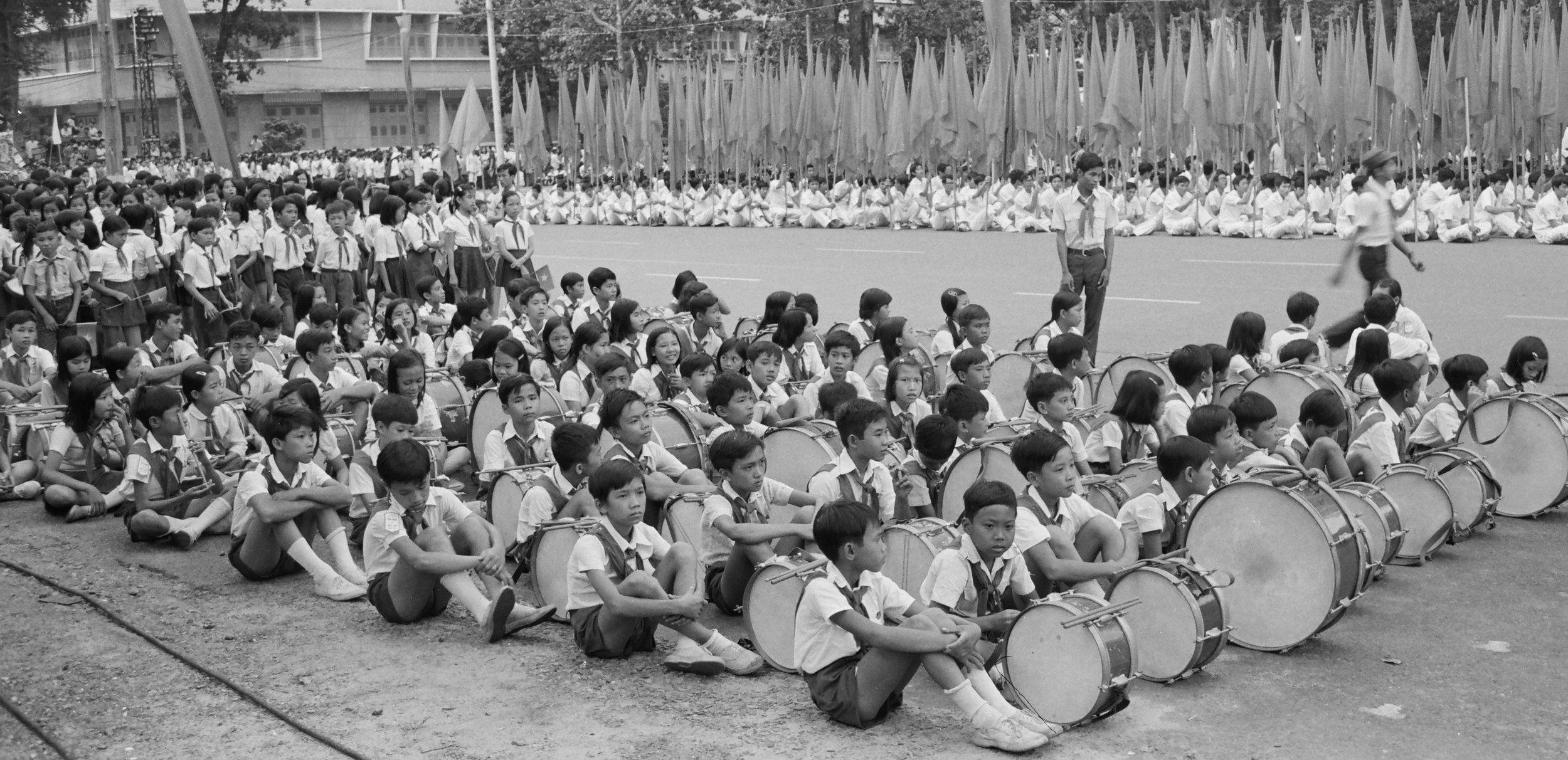 Photo 11: Ho Chi Minh Youth Pioneers awaiting a parade in Ho Chi Minh City to celebrate Independence Day, 2 September 1978. Photo by author.