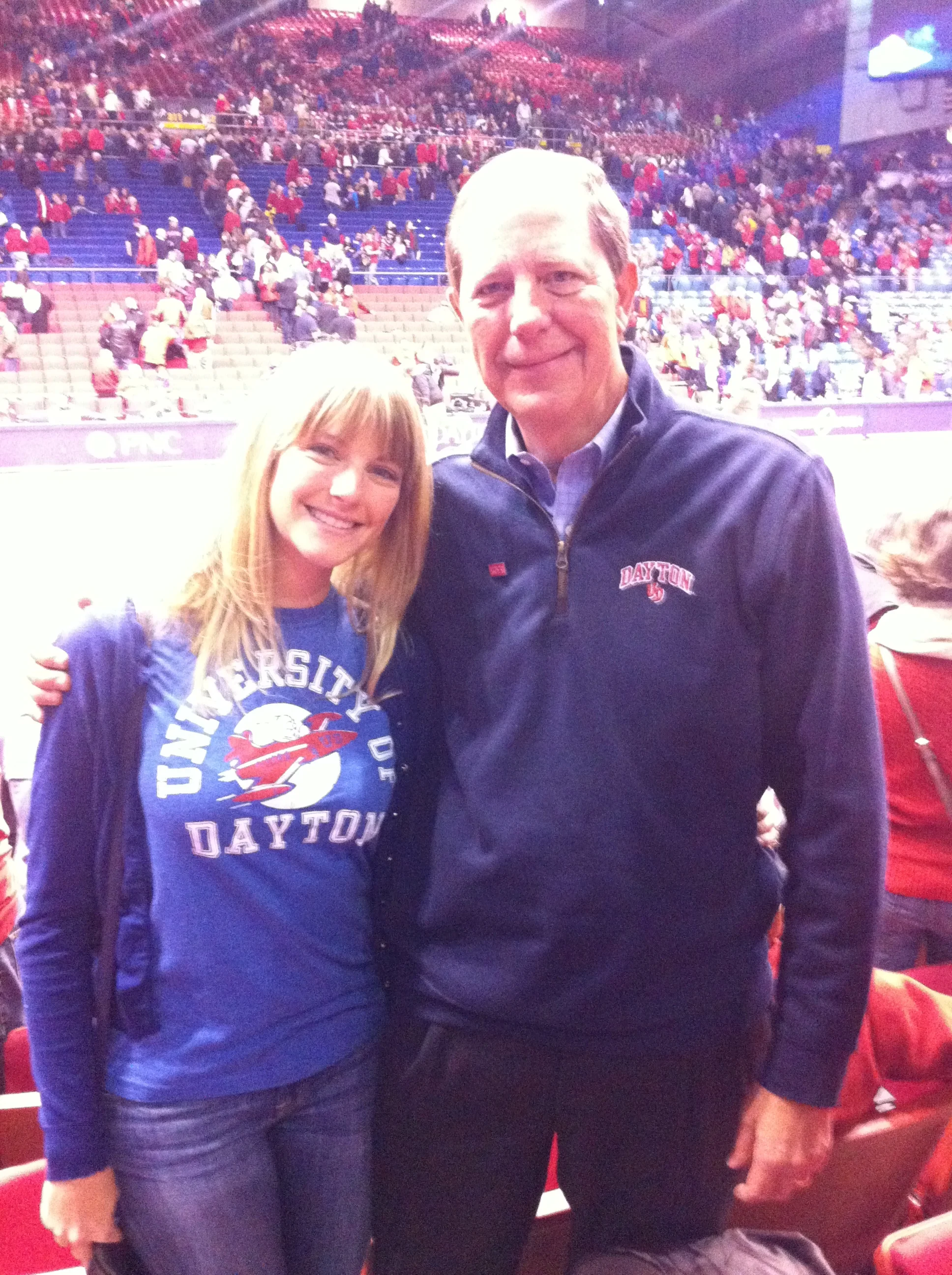 Annual Dad/Daughter UD basketball trip - 2015