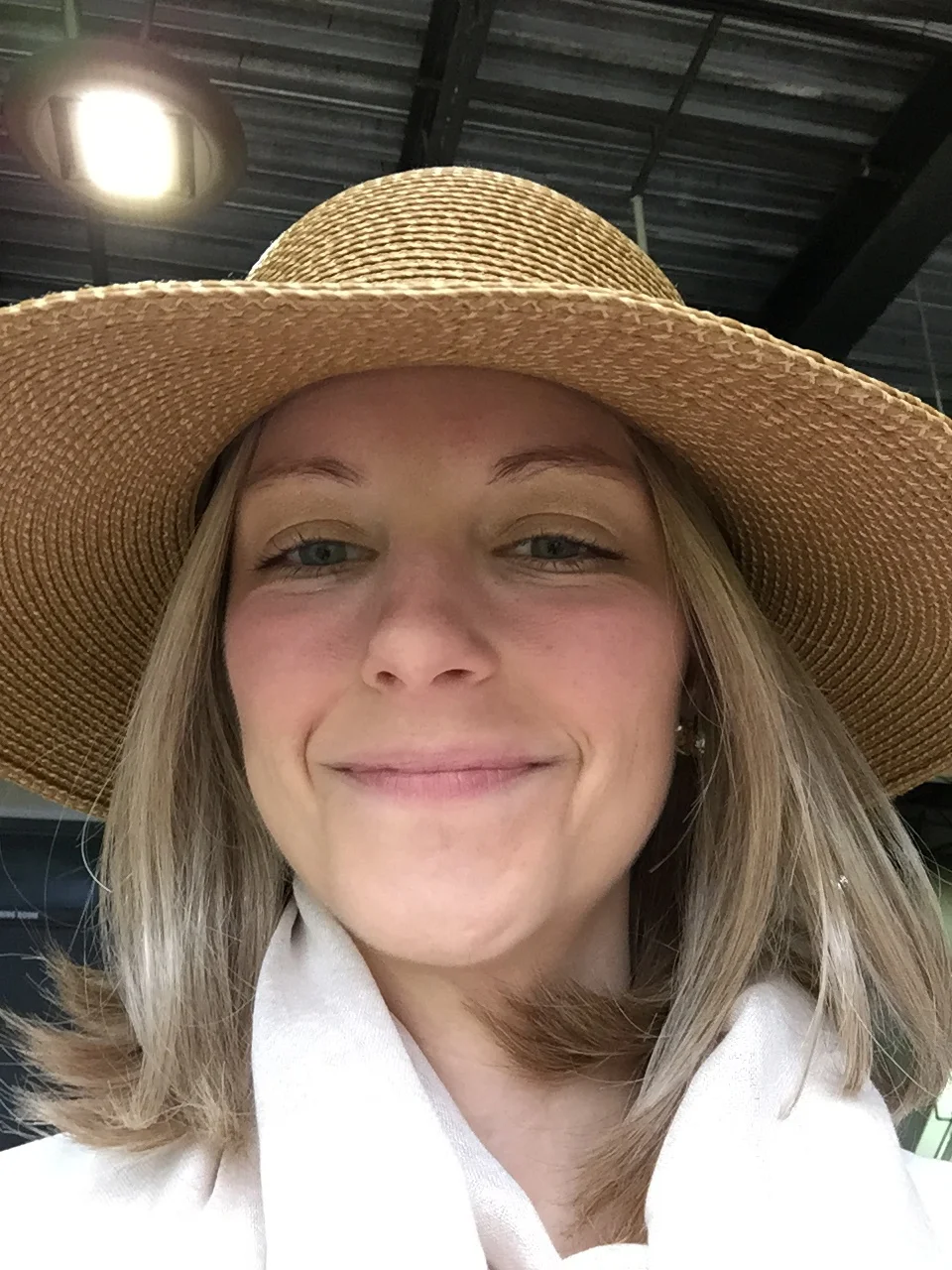 Wig on at a work event