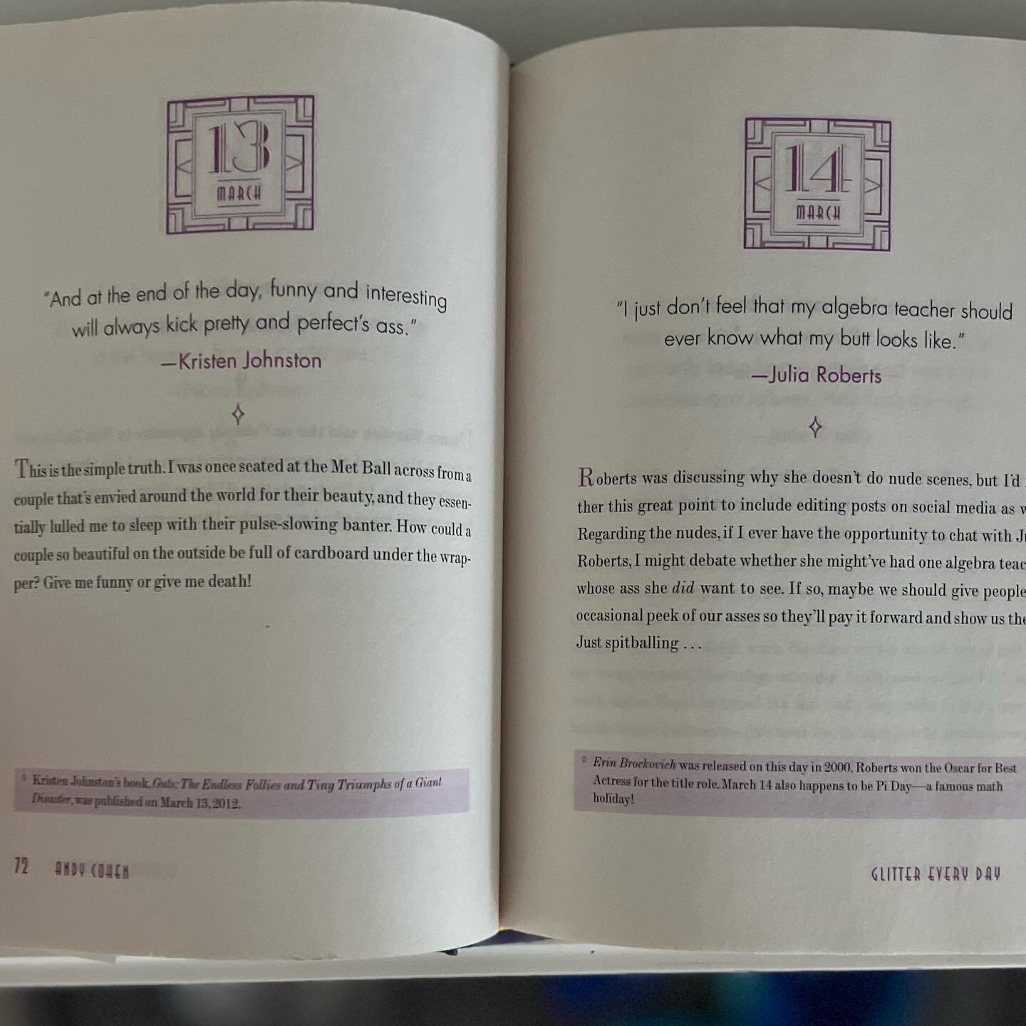 Instead of posting happy 3.14 ( pie) day we thought we&rsquo;d share a fun quote for the day. 

Funny + Interesting &gt; Pretty + Perfect 
We are all pretty inside and out and no one is perfect! 

We like the 3.13 quote&hellip; But the 3.14 page does