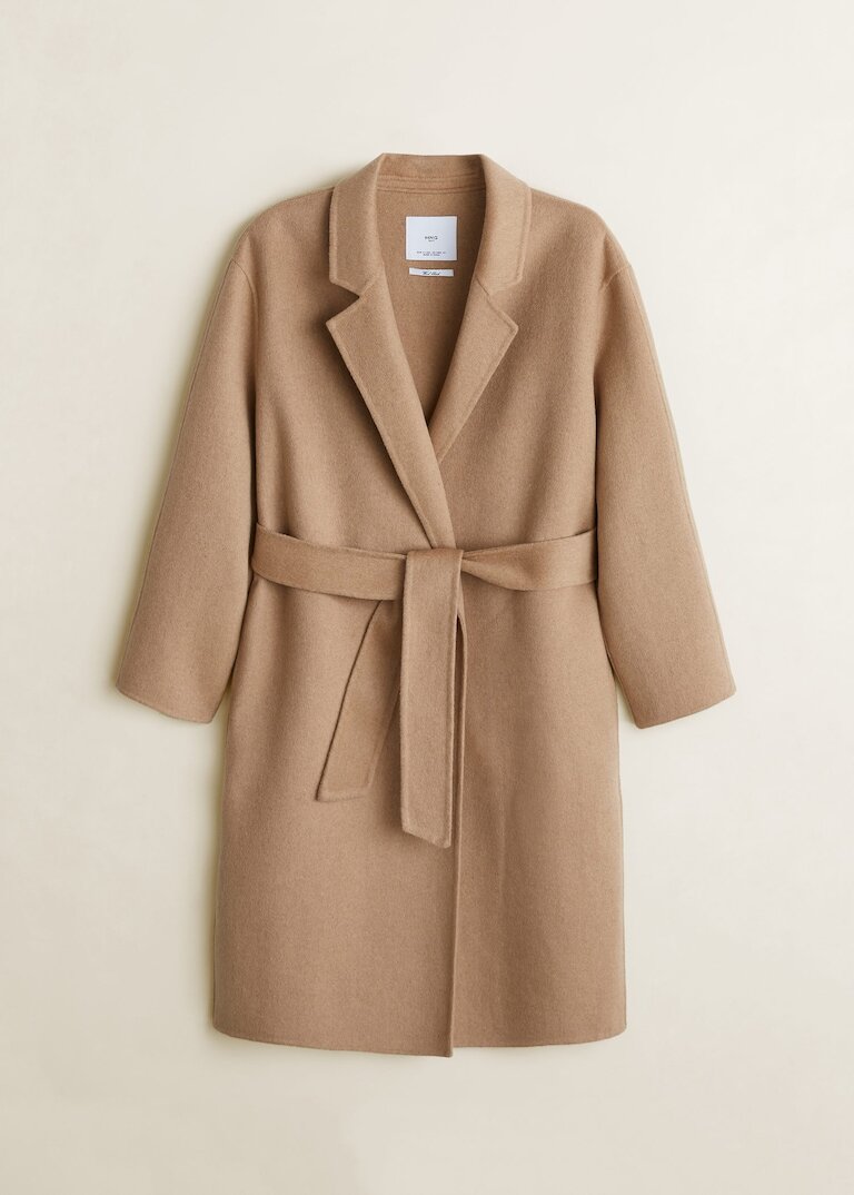 Mango Unstructured Belted Coat