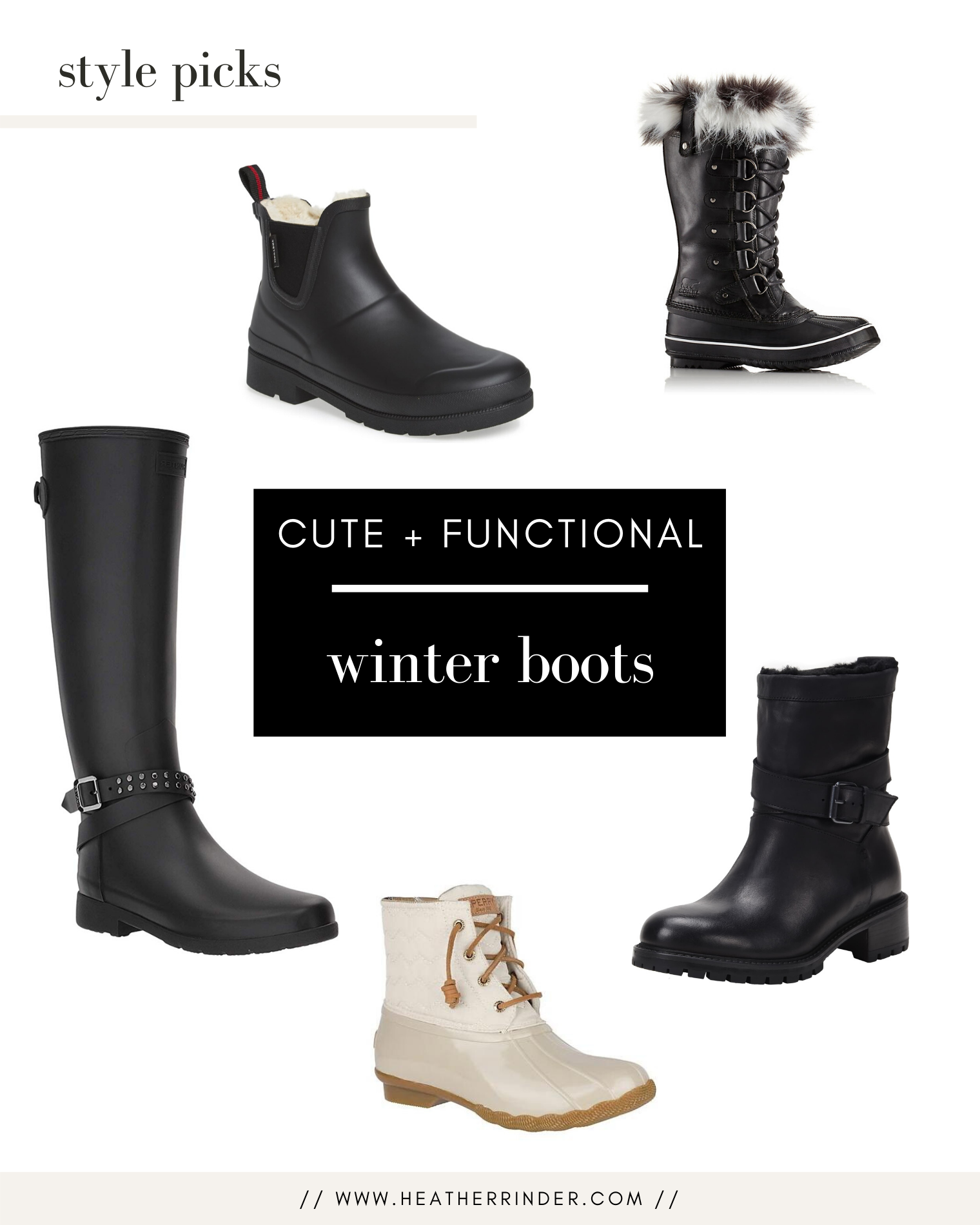 cute fall winter boots