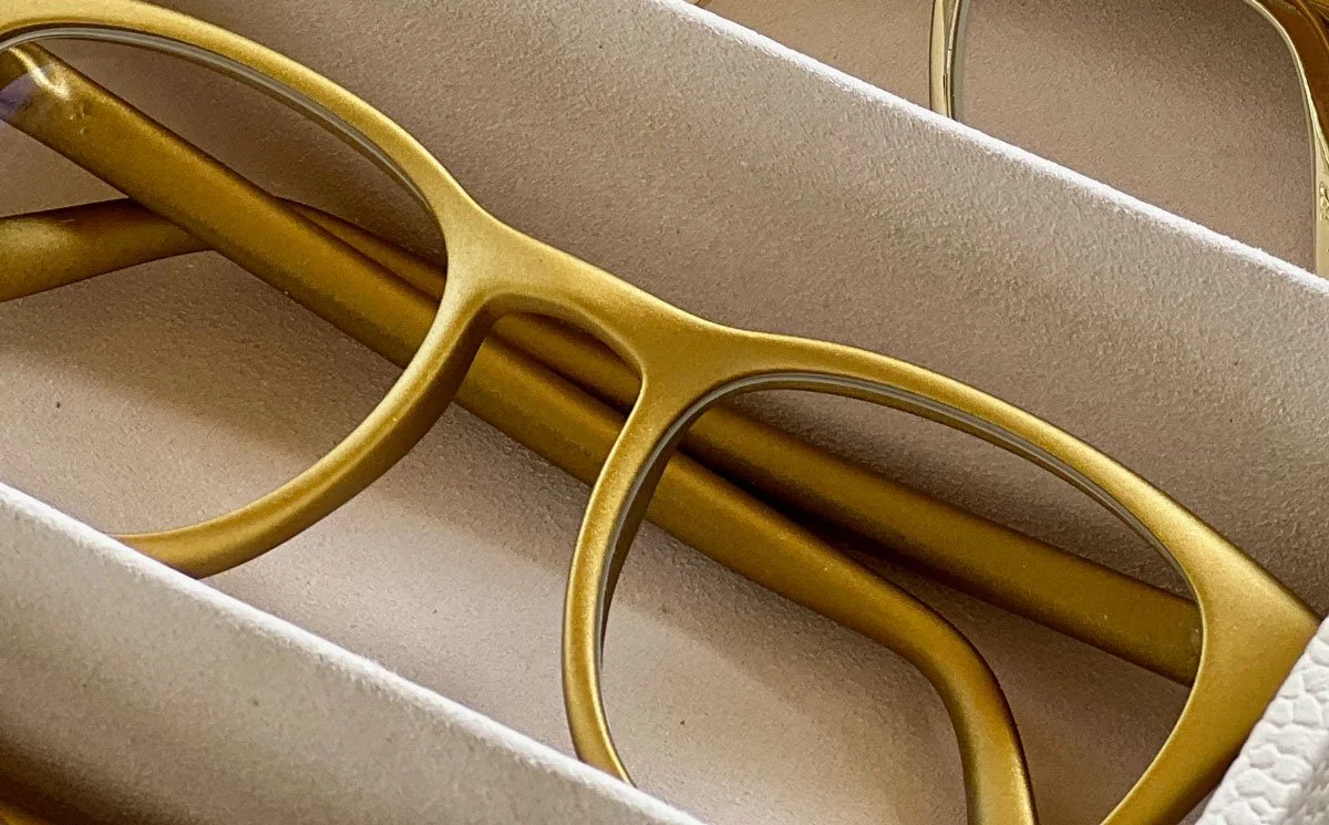 gold sunglasses frames