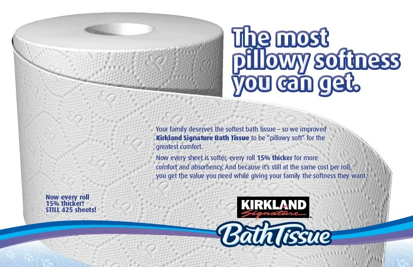 Kirkland Bath Tissue "Costco Connections" Center Spread