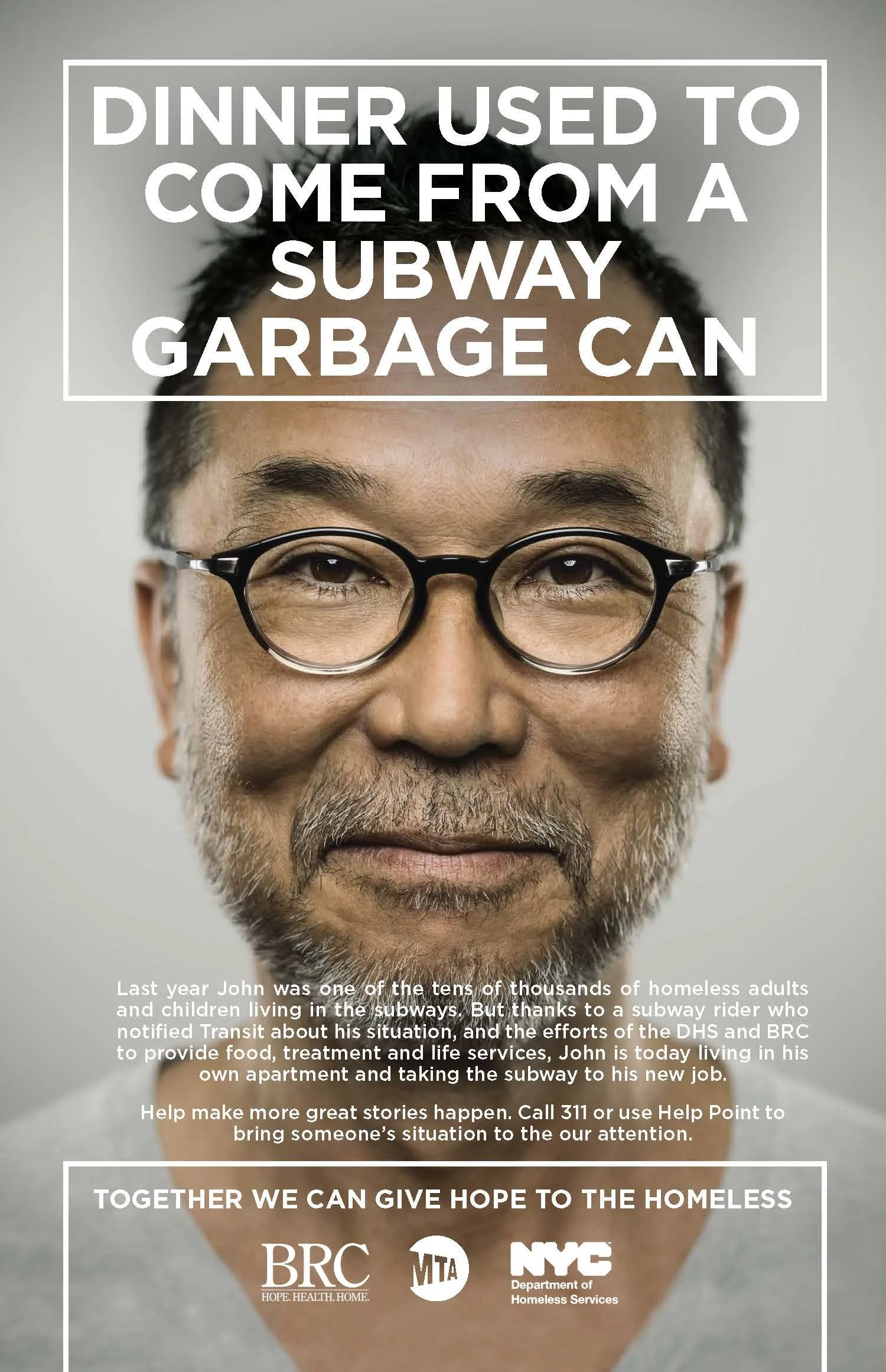 MTA Cause Campaign for the Homeless