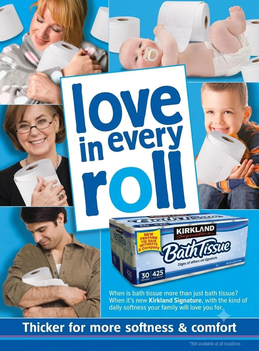 Kirkland Bath Tissue Ad Campaign