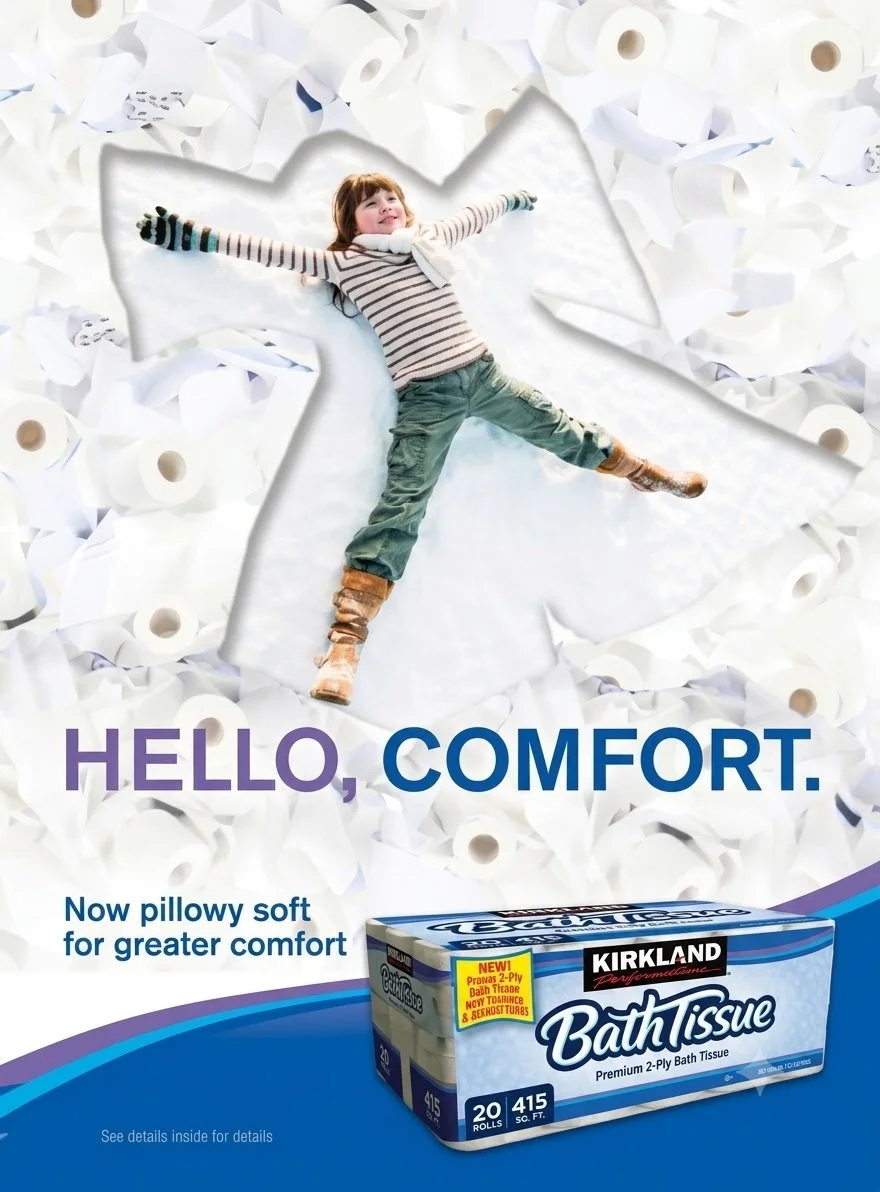 Kirkland Bath Tissue Ad Campaign