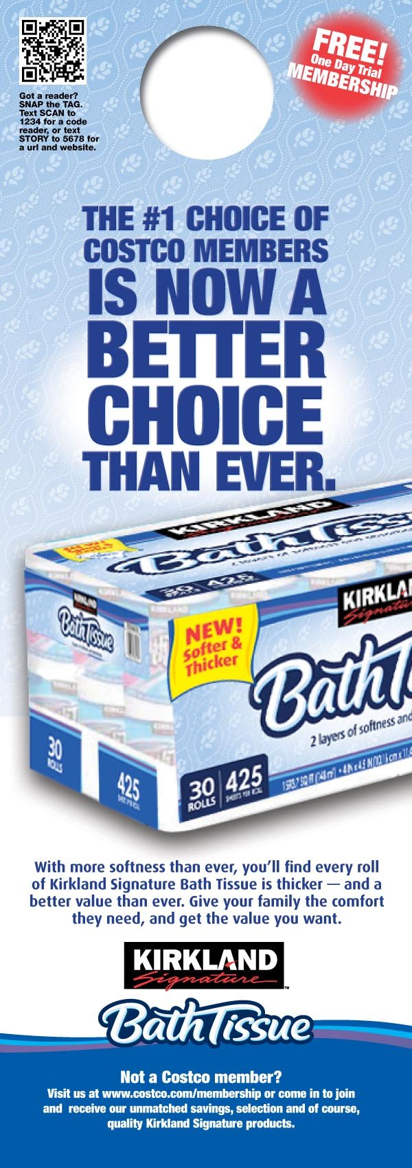 Kirkland Bath Tissue DM Door Necker