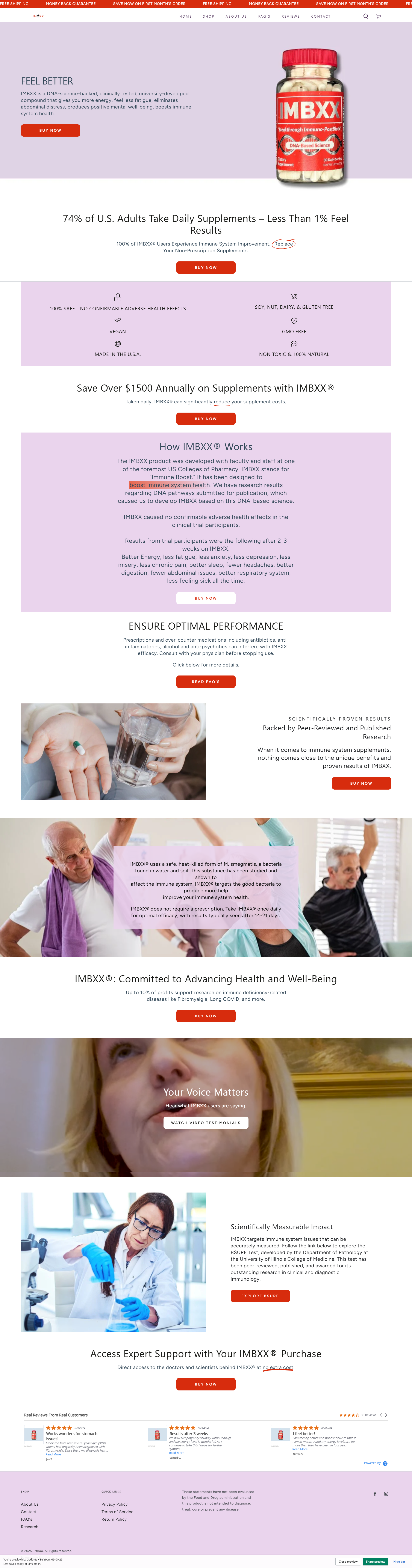 New website to drive supplment trial