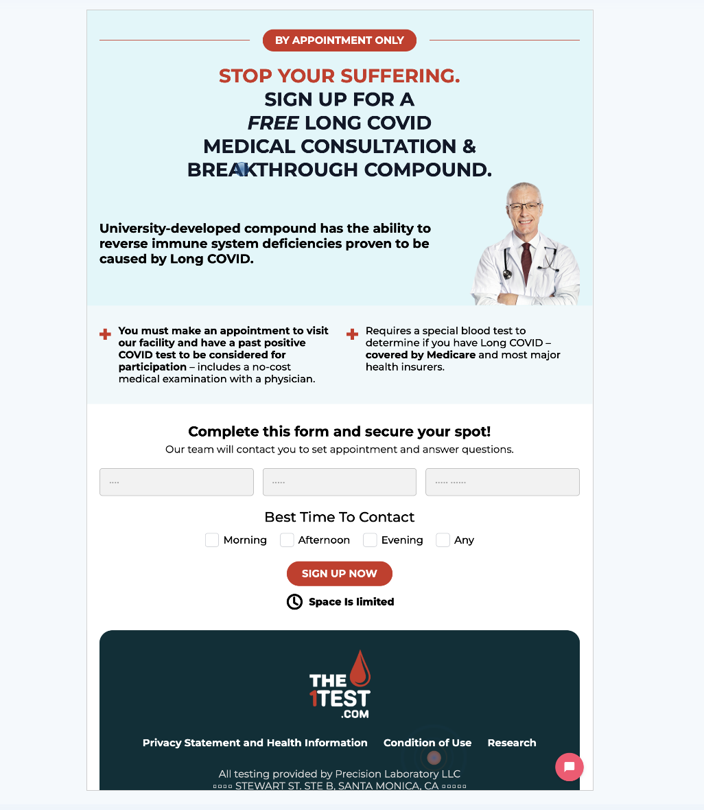 New Website to Drive Blood Testing