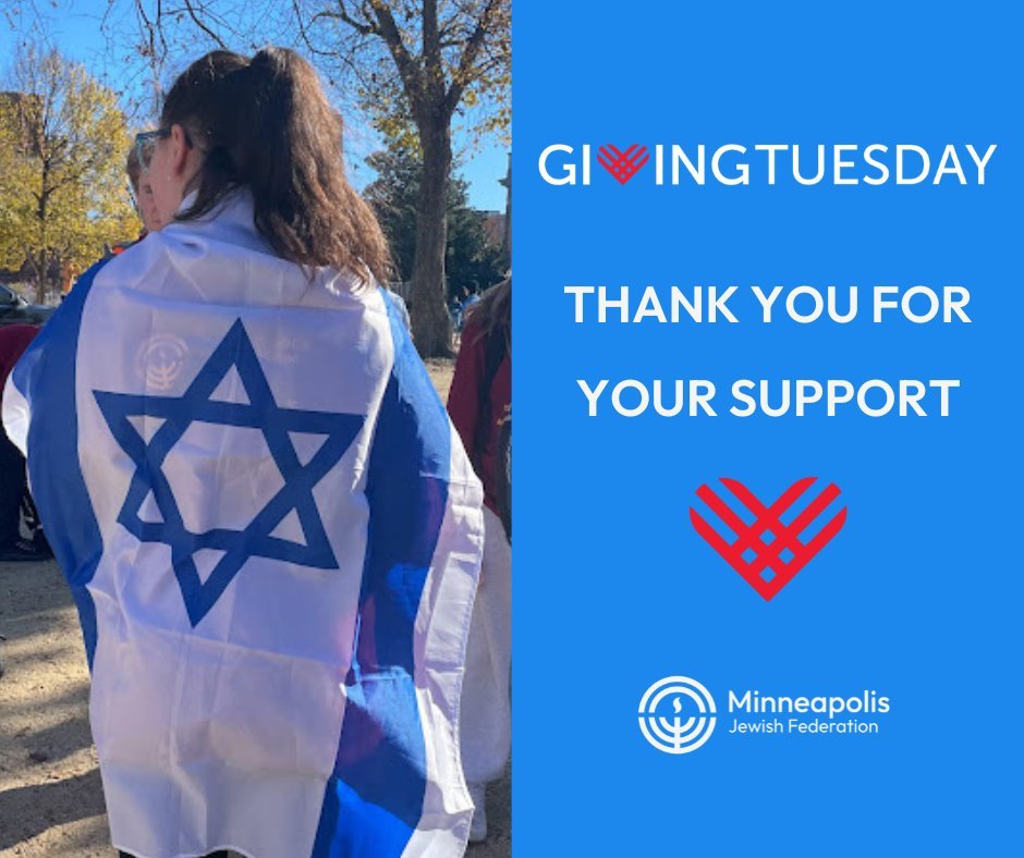 Thank you for your gifts! Your generosity on #GivingTuesday will help us continue to support Jewish life around the world.