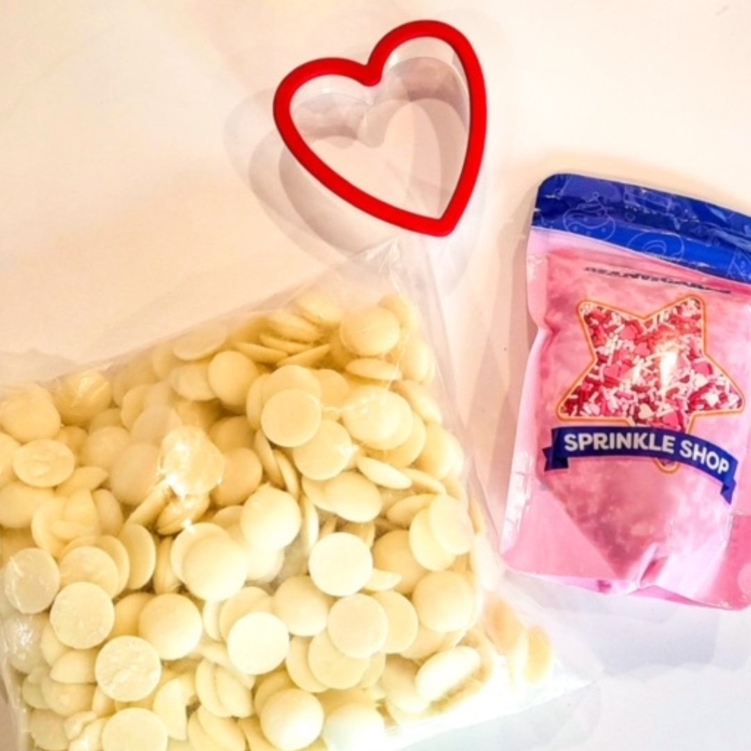  Making this Valentine’s Day dessert is really quite simple.  When making Rice Krispie treats, they are really super simple with a few steps and all we have to do is add a few more which are very simple.  