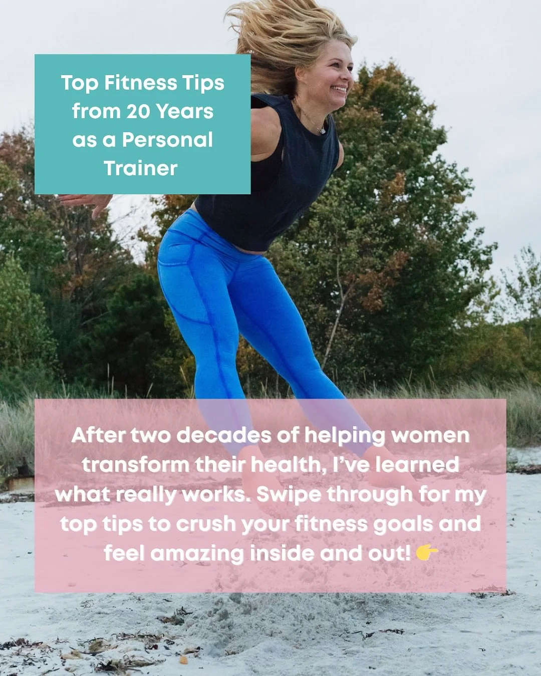 20 years. Hundreds of clients. Countless lessons learned. 💪

These are my top 5 fitness tips to help you stay consistent, feel strong, and love the process. Which tip resonates with you the most? Let me know in the comments! 👇

And if you&rsquo;re 