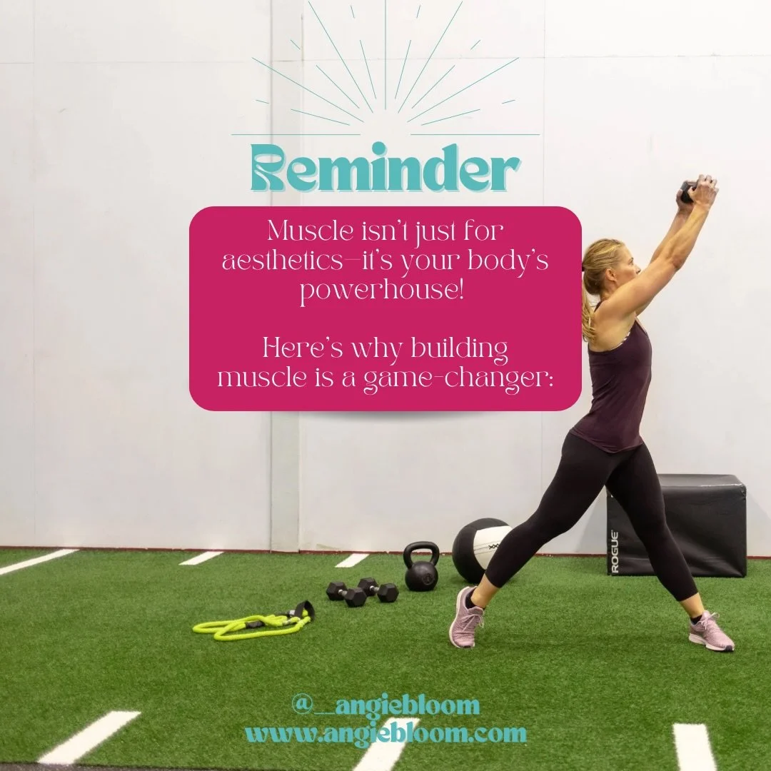 Muscle isn&rsquo;t just for aesthetics, it&rsquo;s your body&rsquo;s powerhouse! 🦸&zwj;♀️

Here&rsquo;s why building muscle is a game-changer:
💪 Boosts your metabolism
💪 Improves bone density
💪 Enhances strength and longevity
💪 Reduces the risk 