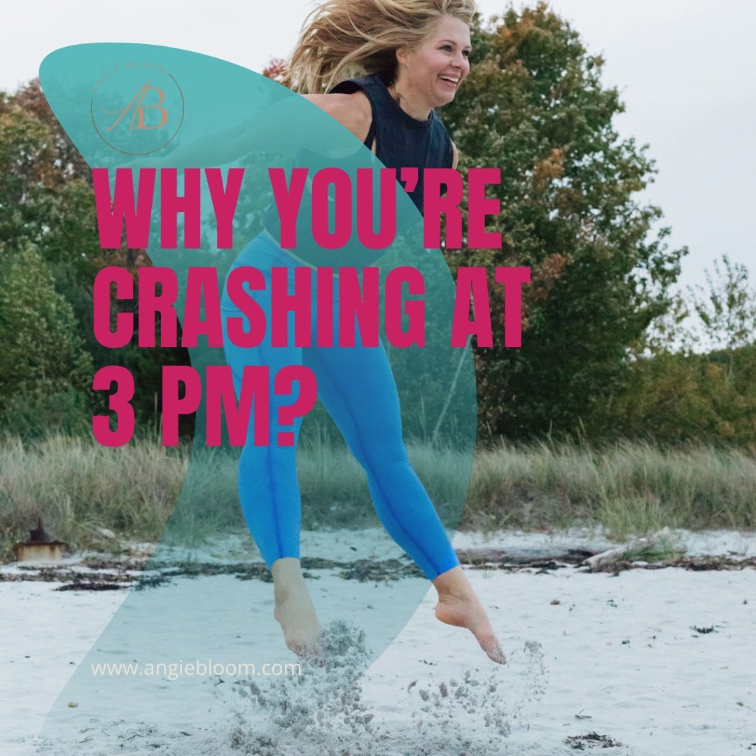 Does the clock hit 3 PM and suddenly your brain turns to mush? 🫠

I see this so often with my clients. We try to be &ldquo;good&rdquo; all morning, maybe skipping breakfast or having a tiny salad for lunch, thinking we are helping our progress. But 