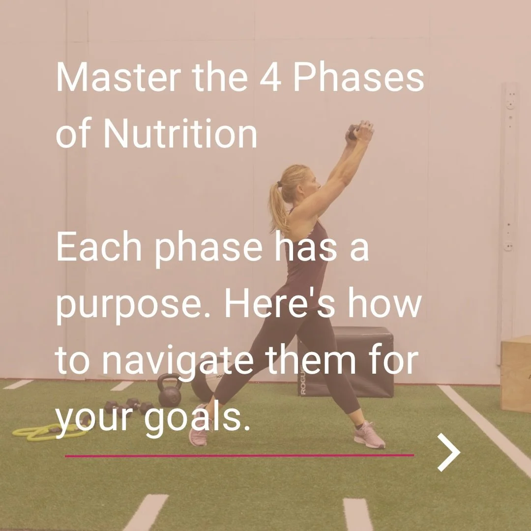 🚦 The 4 Phases of Nutrition: Which One Are You In? 🚦

Every fitness journey has phases, and each one serves a specific purpose. Here&rsquo;s how to navigate them:

1️⃣ Recomp: Build muscle and lose fat at the same time. Perfect for beginners or tho