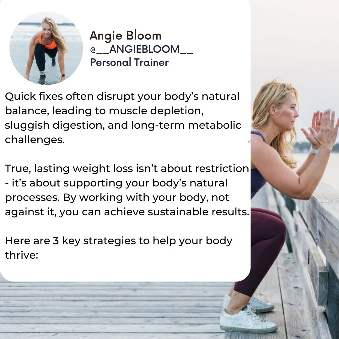 Your body isn&rsquo;t the enemy, it&rsquo;s your partner in health. 🤝

Instead of forcing it into submission, focus on strategies that restore balance and function. 

Swipe to see how you can support your body for sustainable weight loss.

#NaturalW