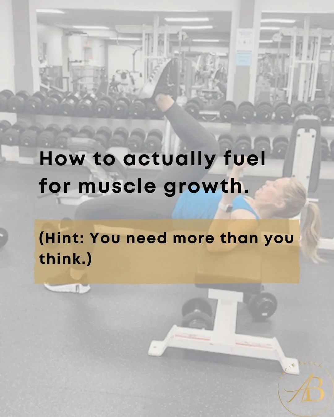 Building a resilient, capable body requires more than just showing up to the gym. You have to feed the machine.

I help chronic dieters achieve an effortless relationship with food and exercise, and one of the biggest hurdles we face is learning how 