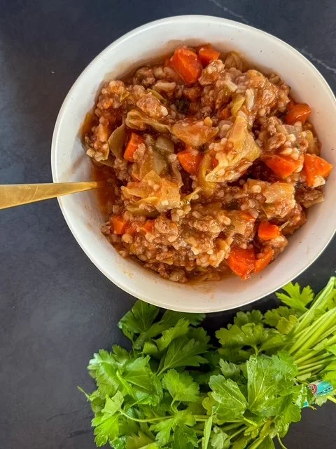 stuffed turkey cabbage soup
