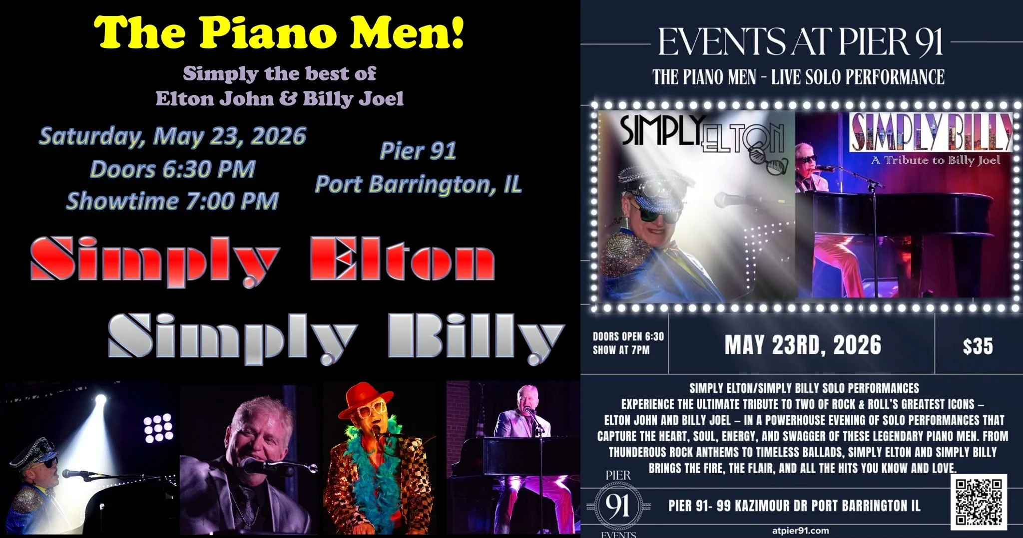Simply Elton/Simply Billy Tributes 