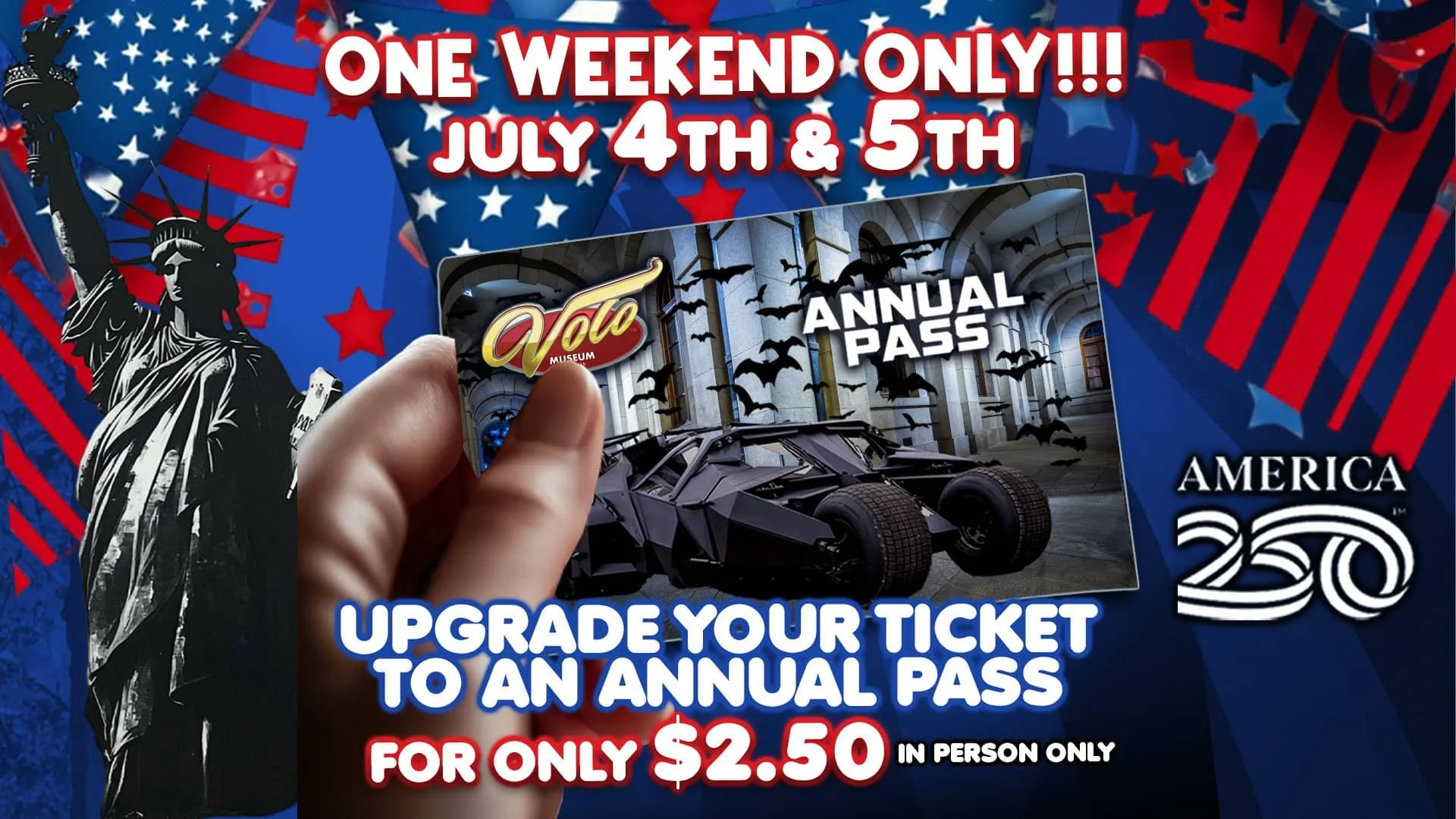 July 4th Weekend Annual Pass Deal