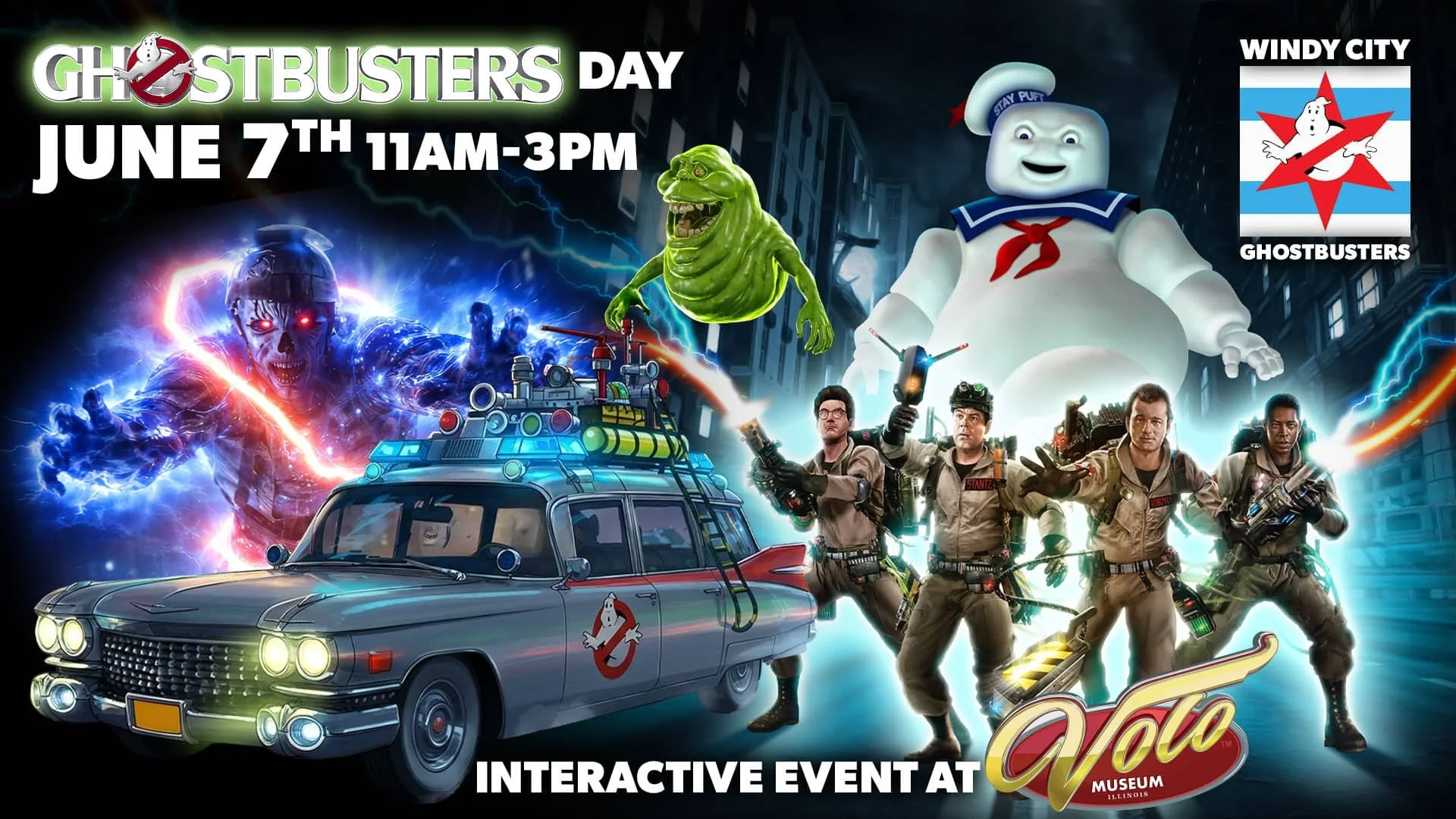Ghostbusters Day Interactive event at Volo Museum