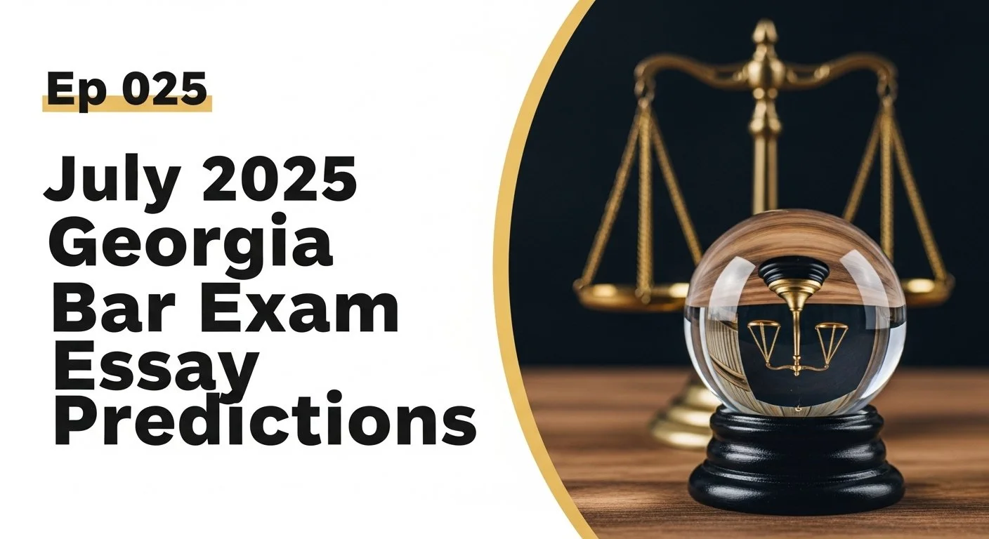 Ep 025 - July 2025 Georgia Bar Exam Essay Predictions