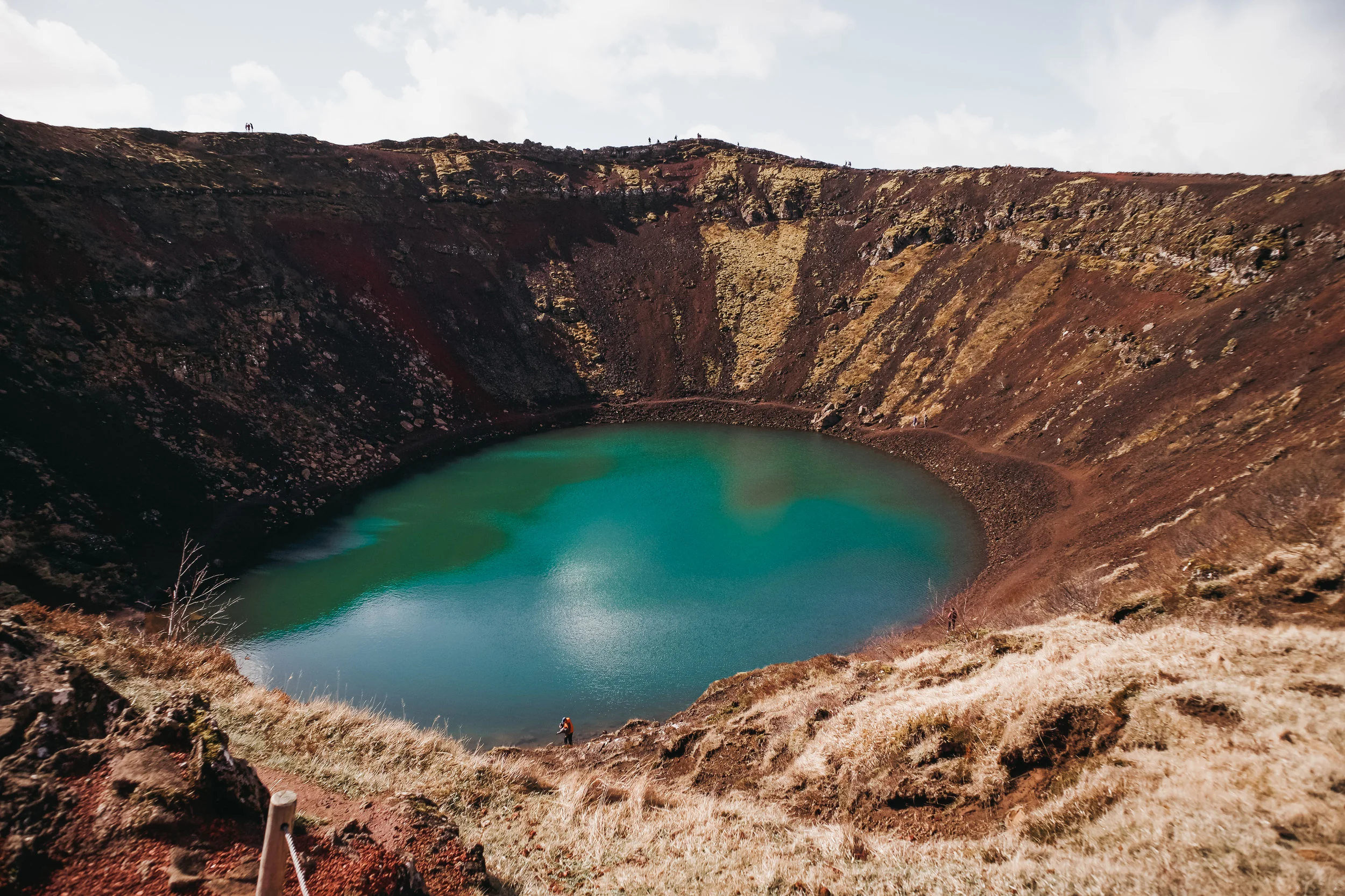 Kerid on iceland's golden circle