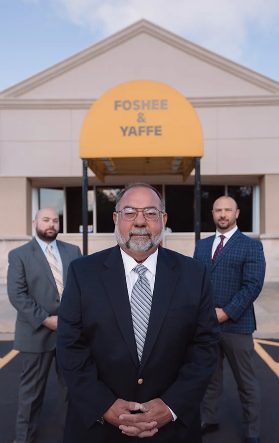 Foshee & Yaffe attorneys at law in front of office building