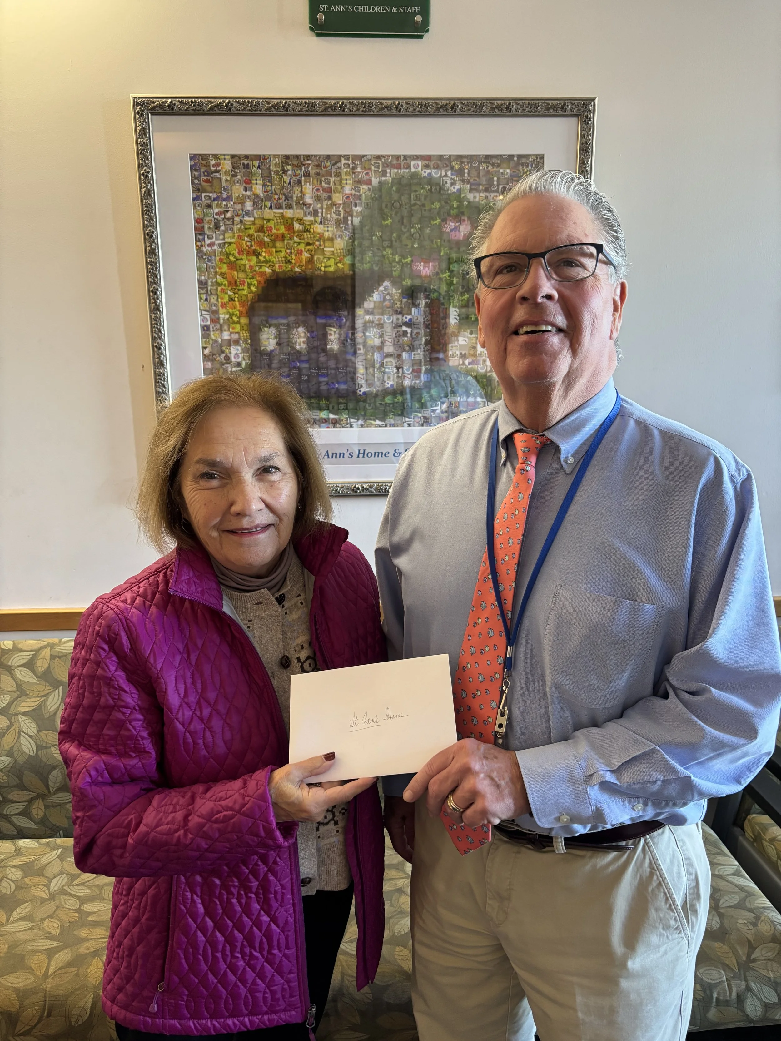 Donation to St Anne's Home in Methuen