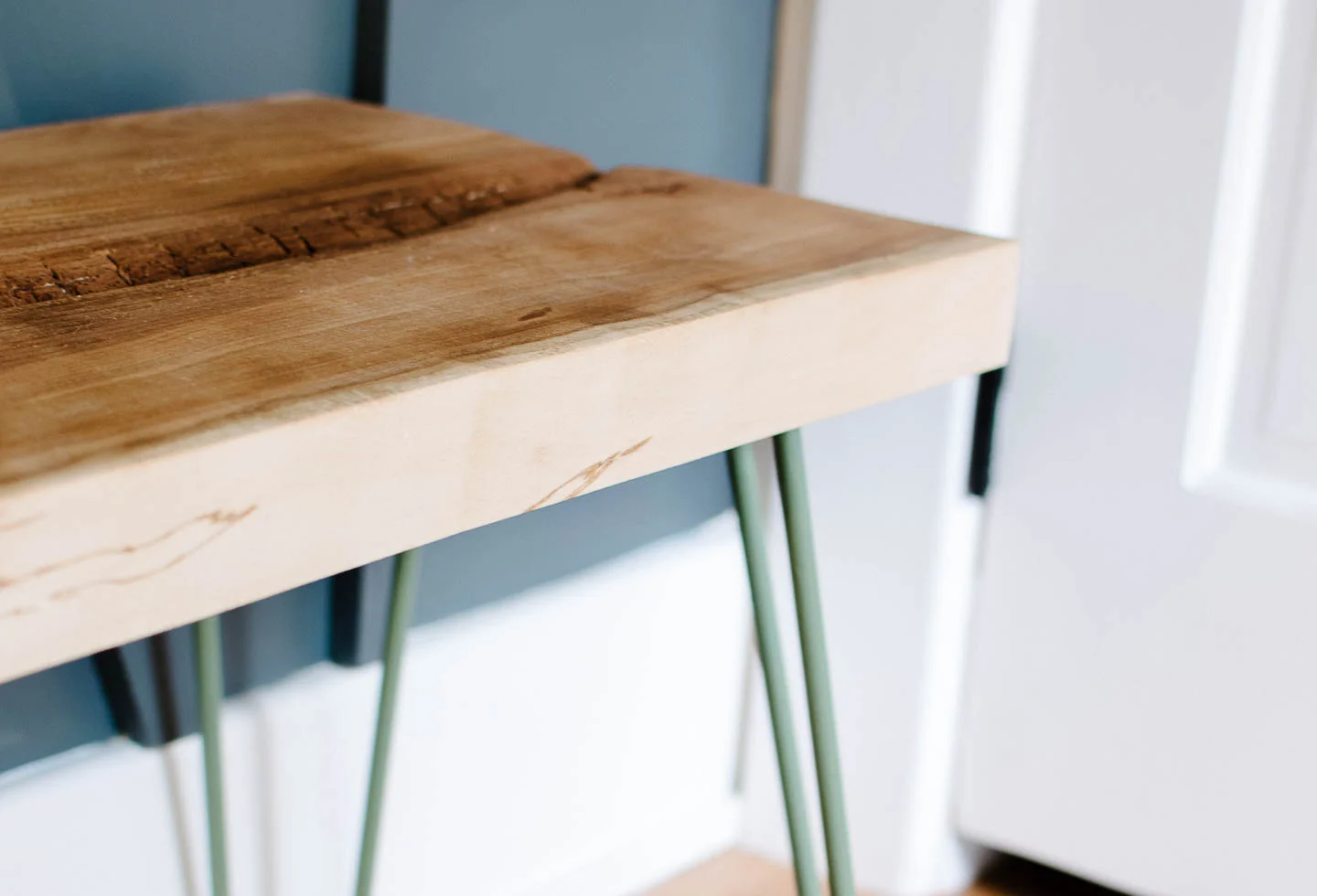 When The Design Plan Takes A Detour | Mid-Century Bench | One Room Challenge Week 4