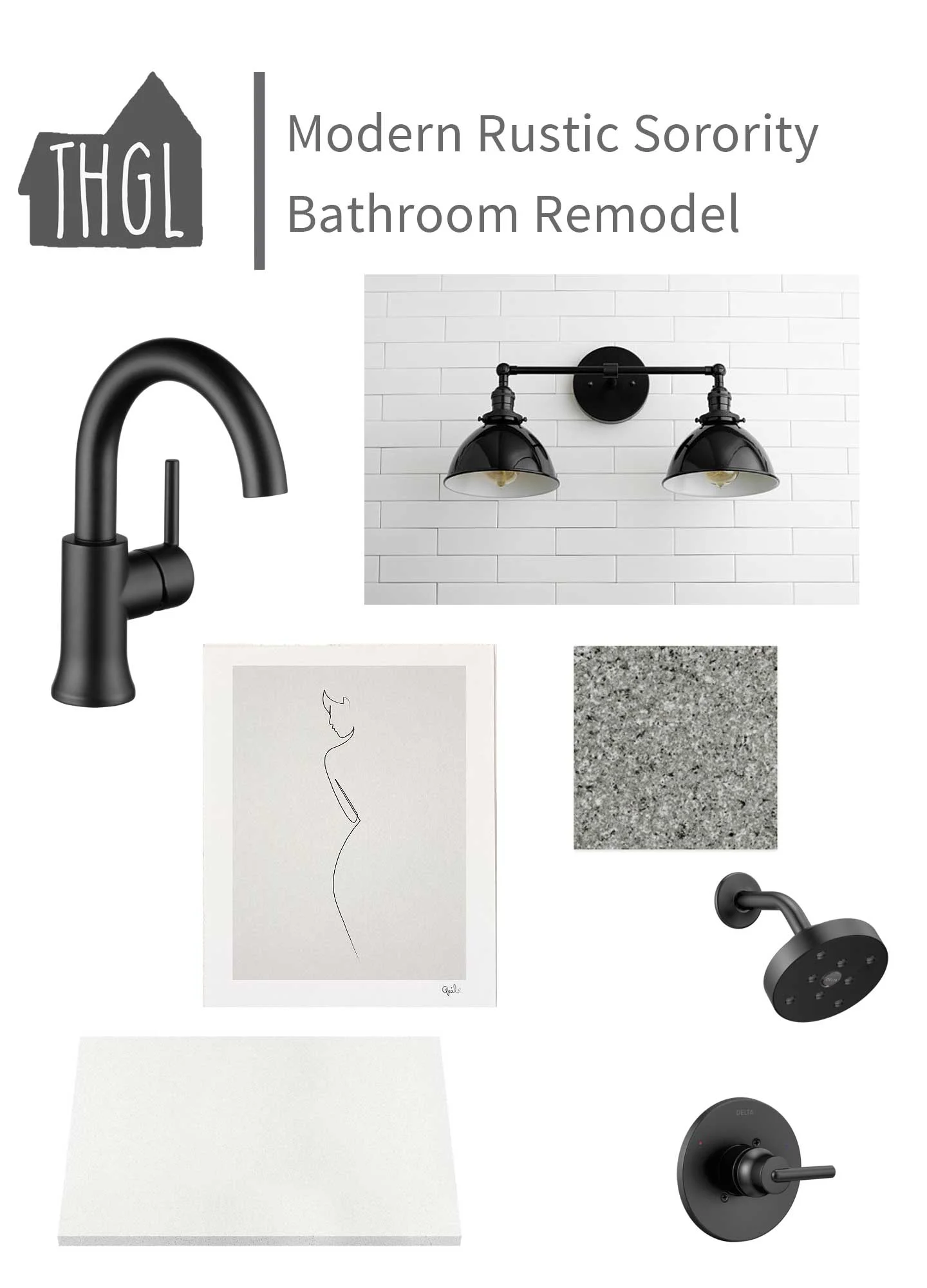 Our Newest Project! Progress at the Sorority Bathroom Makeover