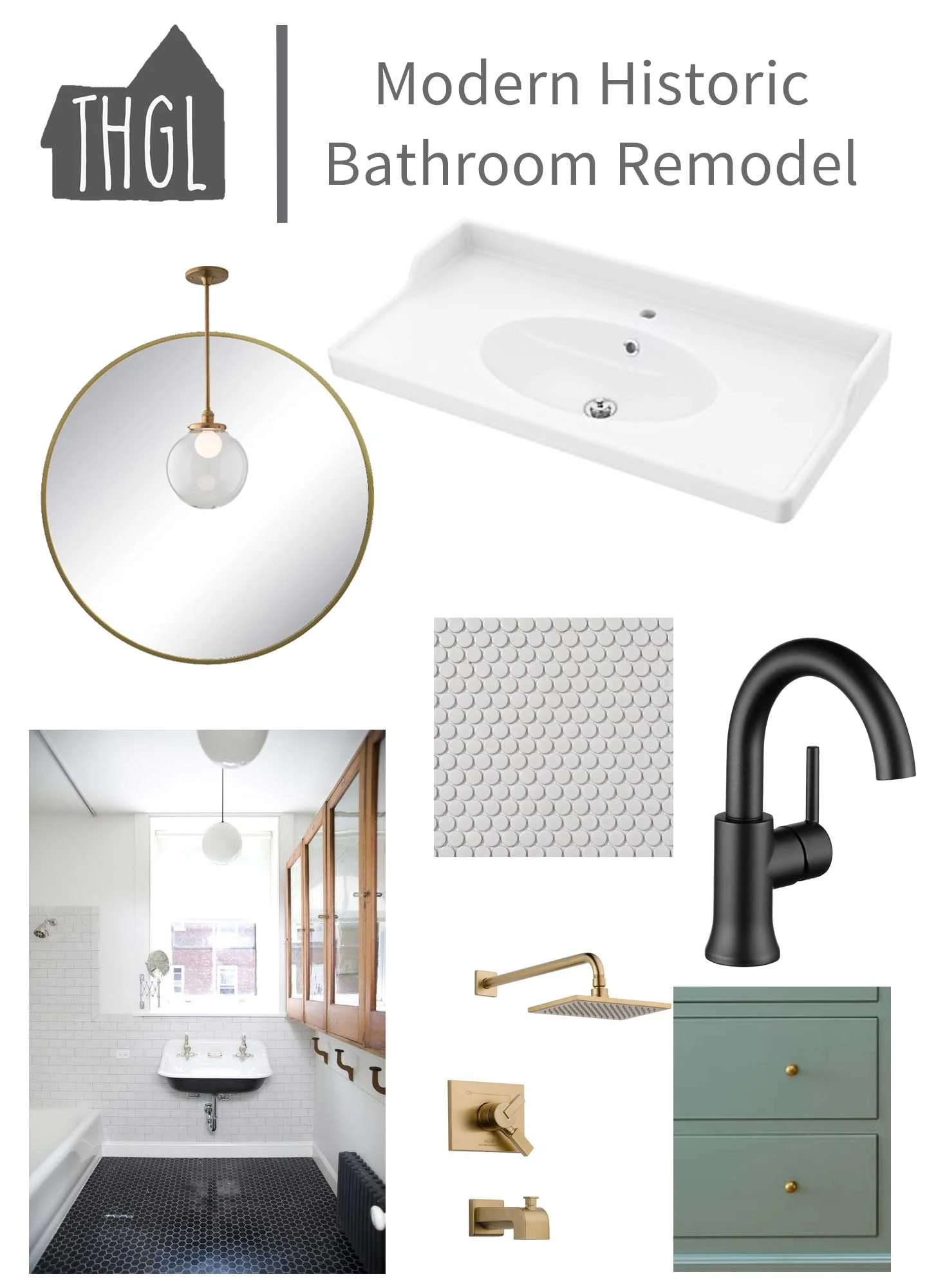 Our Plan For a Budget-Friendly Historic Bathroom | One Room Challenge Week 1