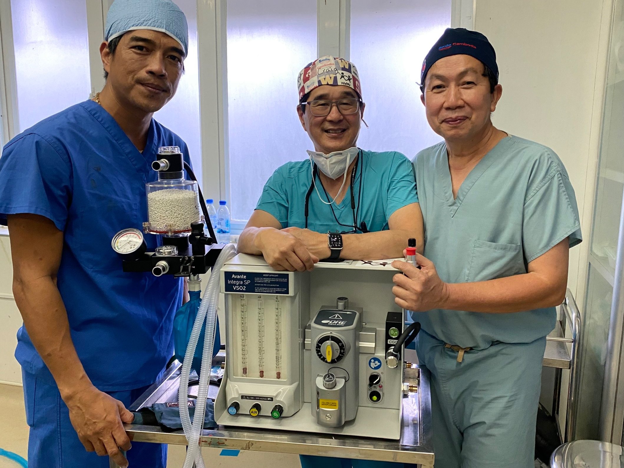A new anesthesia machine donation