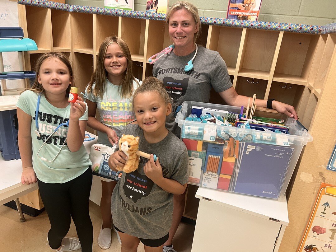 Thank you to all of our clients and staff who donated school supplies during our Bark to School Supply Drive! We are so thankful we had the opportunity to give back to the children at Portsmouth Elementary School. These kids are going to go far. We e