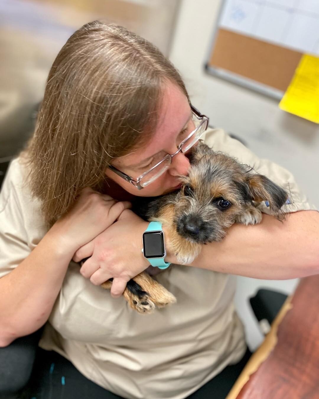 Puppy kisses all day every day here at SAC! ❤️ 🐾