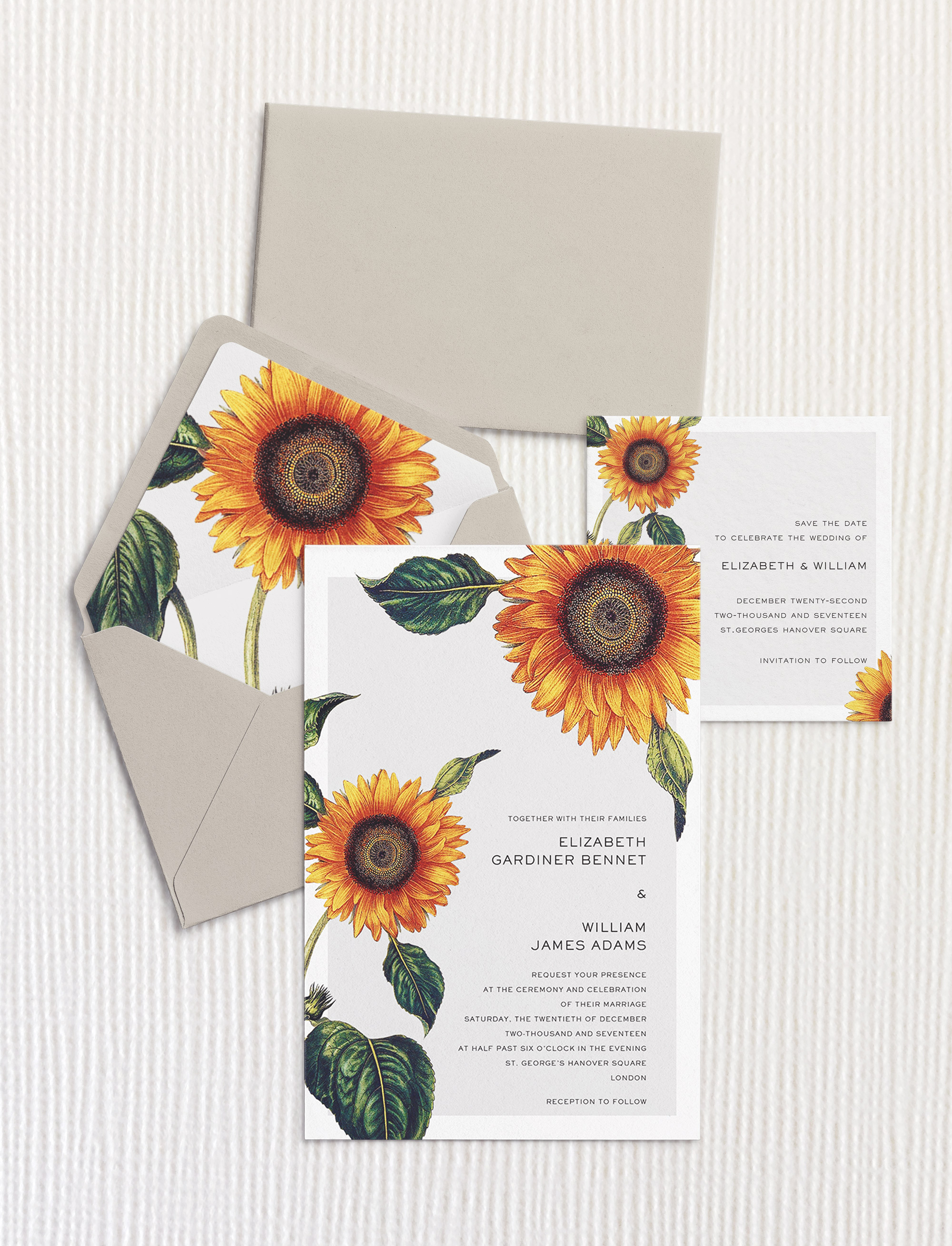 Elegant Sunflowers - Wedding Suite