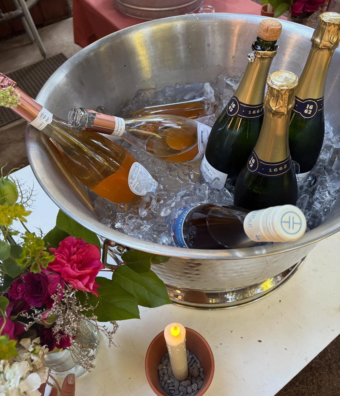 Chilled bottles, warm hearts, endless memories 💕🍾 #campnoyo