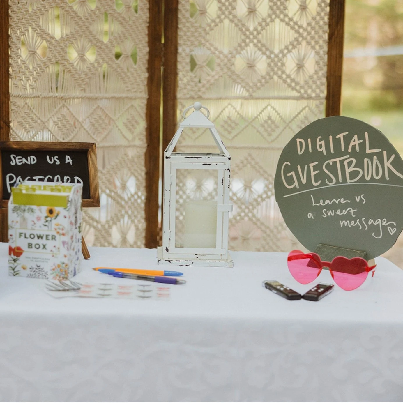 ✨ Guestbook with a twist ✨

We love seeing all the creative ways to leave a little love at celebrations 💌 From postcards in the mailbox to a digital guestbook full of sweet messages, it&rsquo;s all about capturing the memories. #campnoyo #campnoyoev