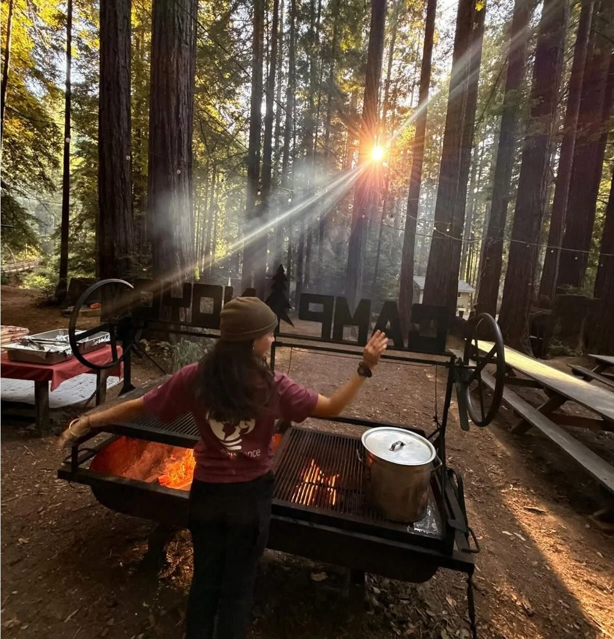 Meals just taste better over the campfire. 🔥🌲 Nothing fancy &mdash; just good food, redwoods, and the kind of evenings you wish could last forever.

#CampNoyo #OpeningWeekend #CampfireCooking #RedwoodCamping #NorthernCalifornia CampLife SummerAtCam