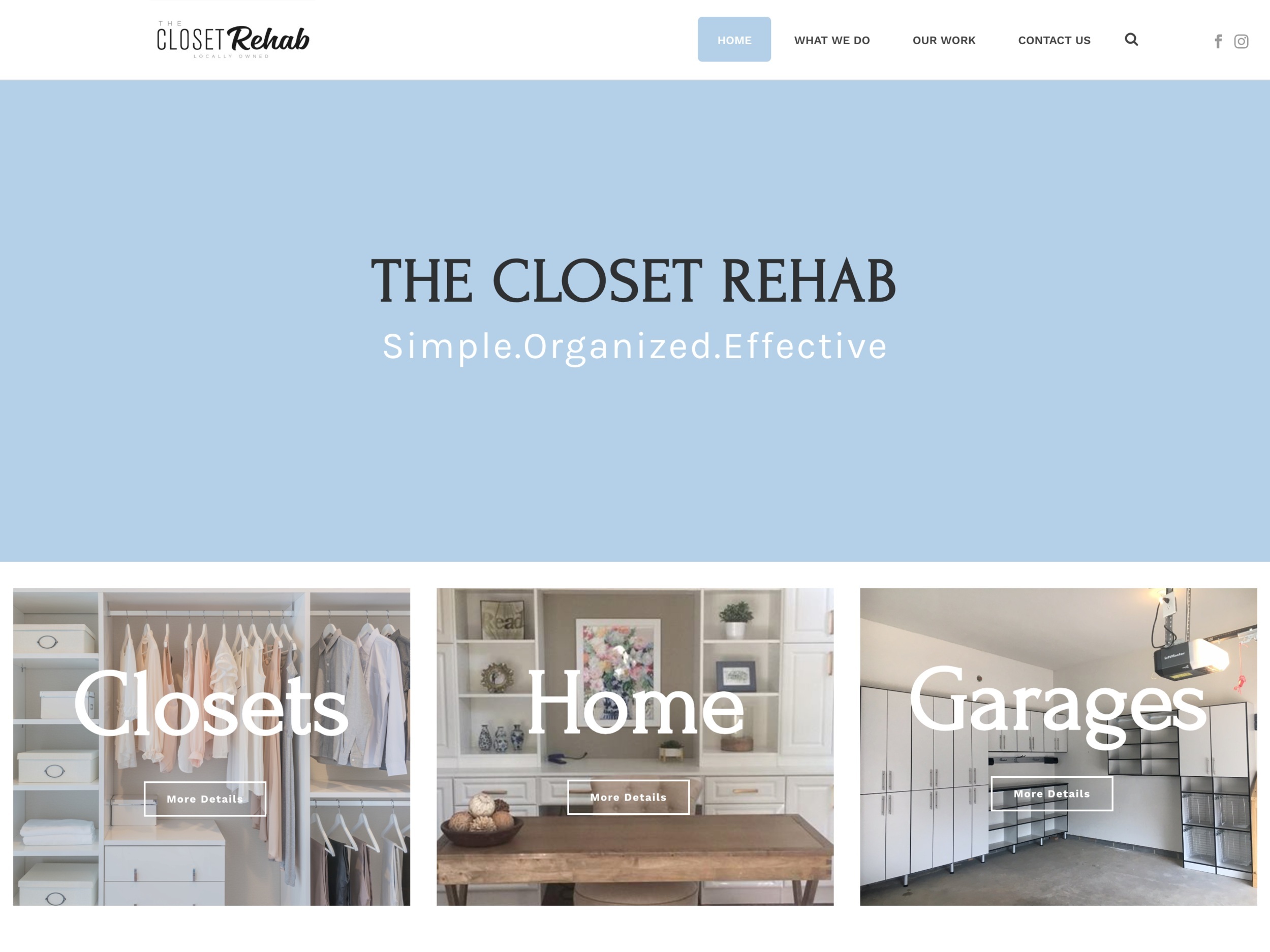 Before Redesign / Website Home Page