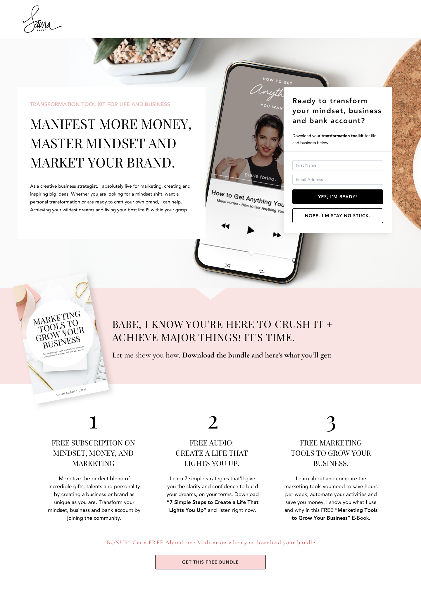 Subscription Landing Page