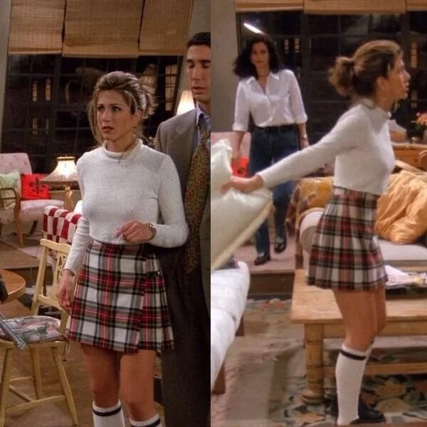 I need help finding this skirt! #skirt #plaid #red #jenniferaniston.jpg