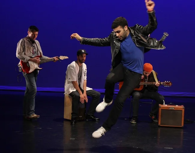  Nicky Romaniello tap dancing at  The Choreographer’s Canvas  at Manhattan Movement and Arts Center. 