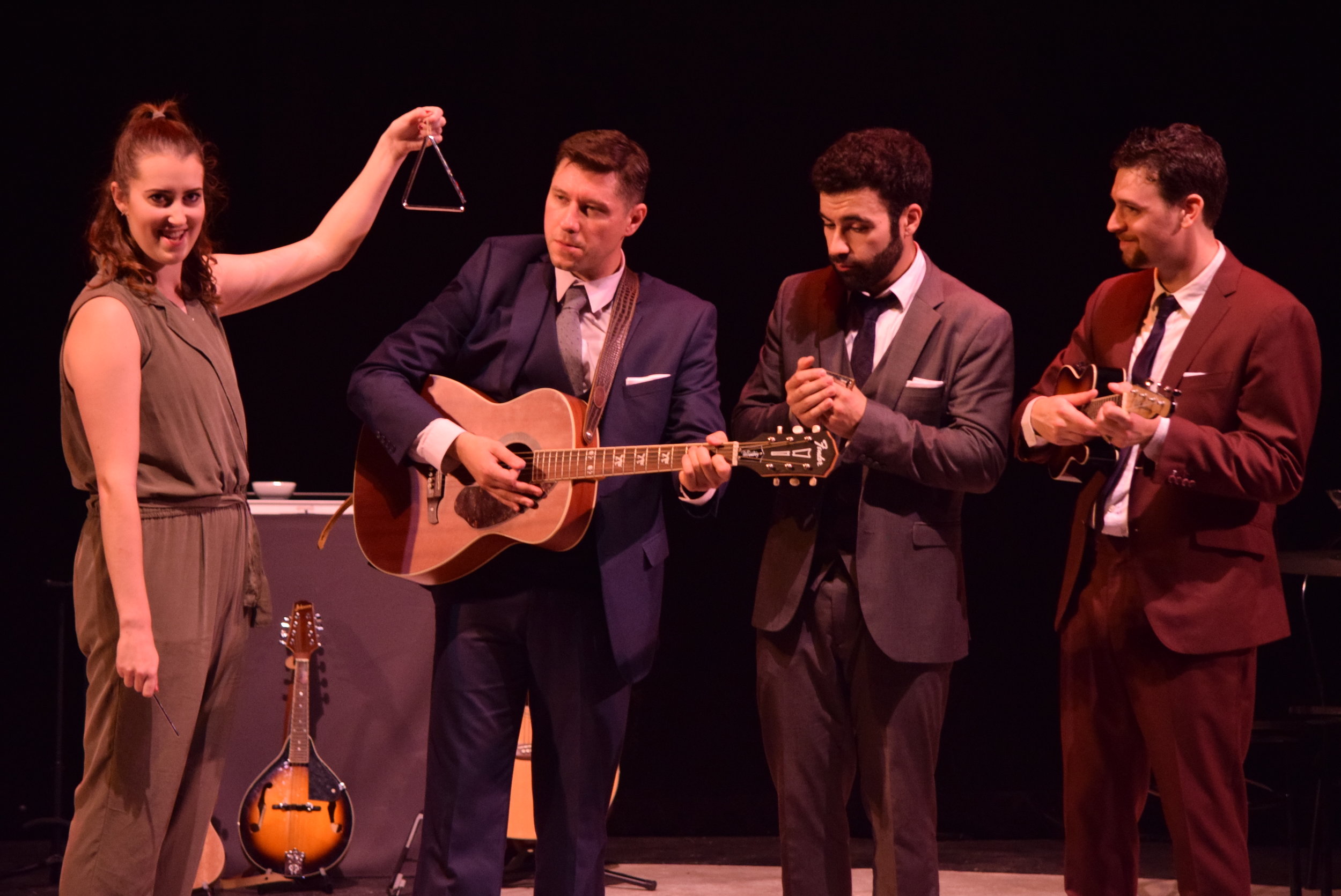  Comedic musical theatre performer, MacKenzie Cutcliffe, joins Justin Boccitto, Nicky Romaniello, and Edwin Francisco in the original tap musical revue,  Song and Dance Men . 