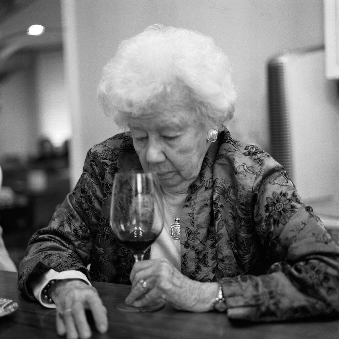Happy 90th Birthday Nana!! Here's to many more glasses of wine.