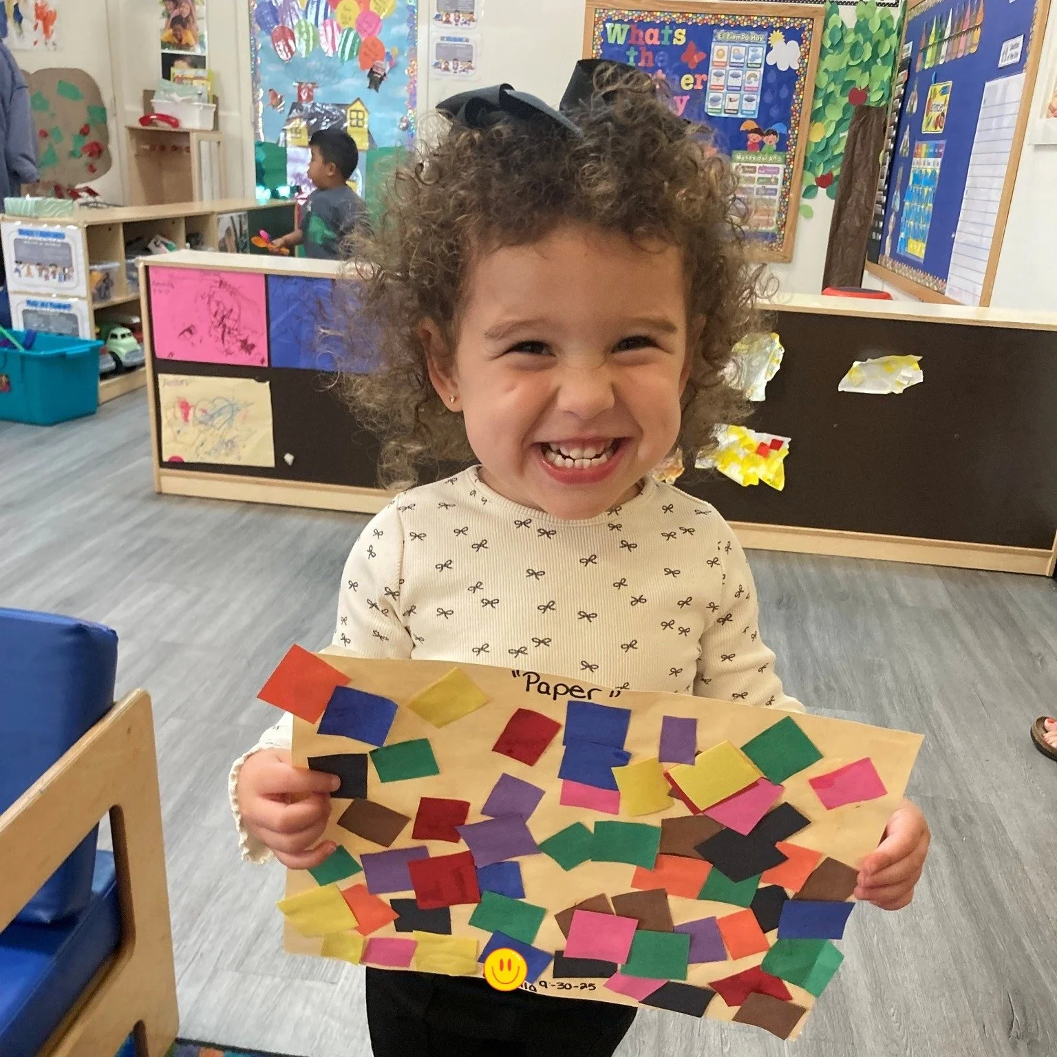 The Red Room's October Artist of The Month! Here she is showing off her original artwork, titled &quot;PAPER!&quot; ❤