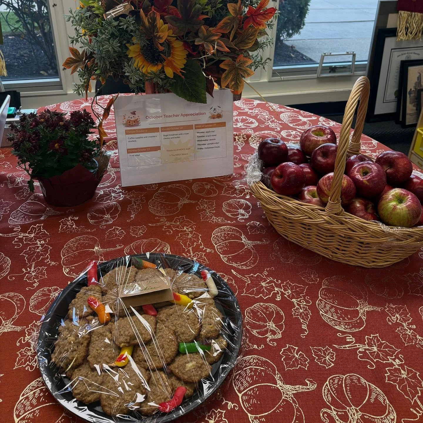 Thank you to our Board Members for treating our staff each day this week! Today we have apple treats!🍎
